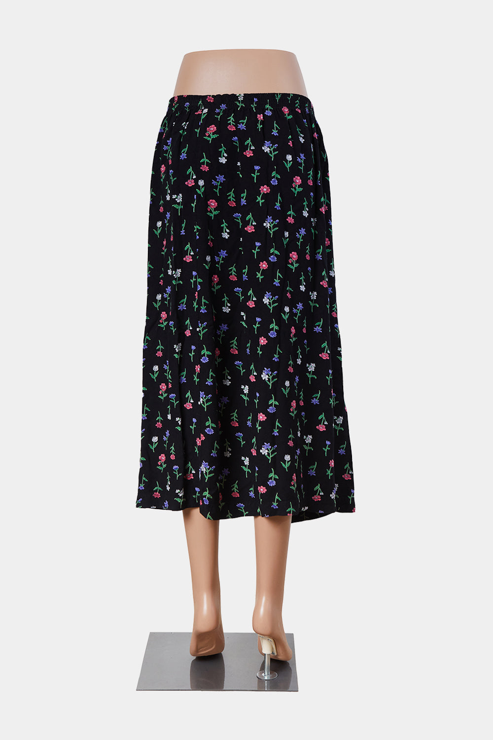 Assorted Brands Black  Floral Midi Skirt