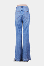 ROLLAS Blue Faded High Waist Flared Jeans