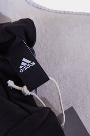 Adidas X Swarovski Black Glitter Stripe Detail High Neck Long Sleeve Crop