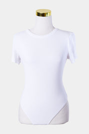 ASOS White ribbed Short Sleeve Bodysuit