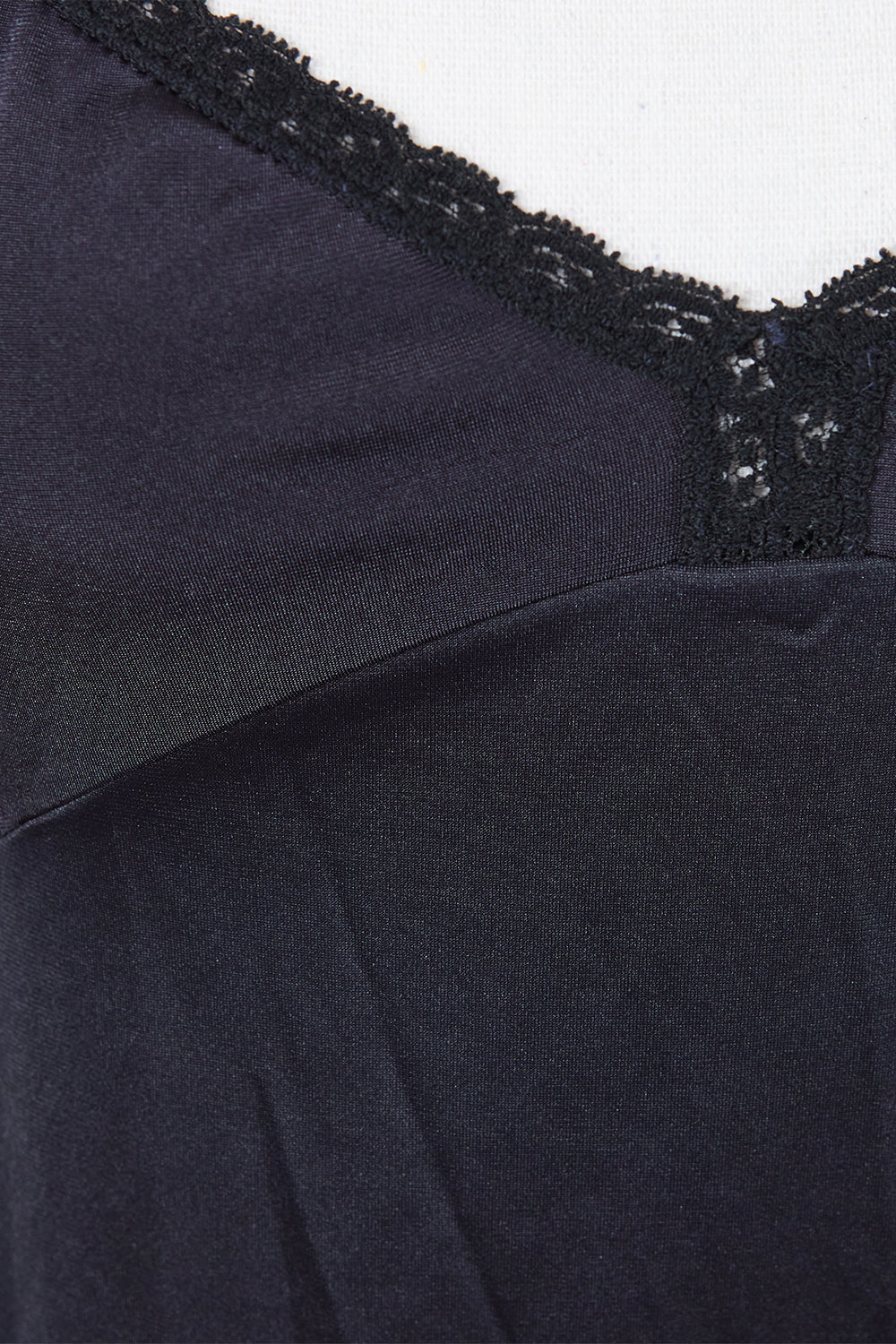 Assorted Brands Black Lace Detail Slip Dress