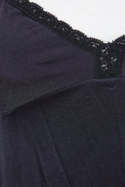 Assorted Brands Black Lace Detail Slip Dress