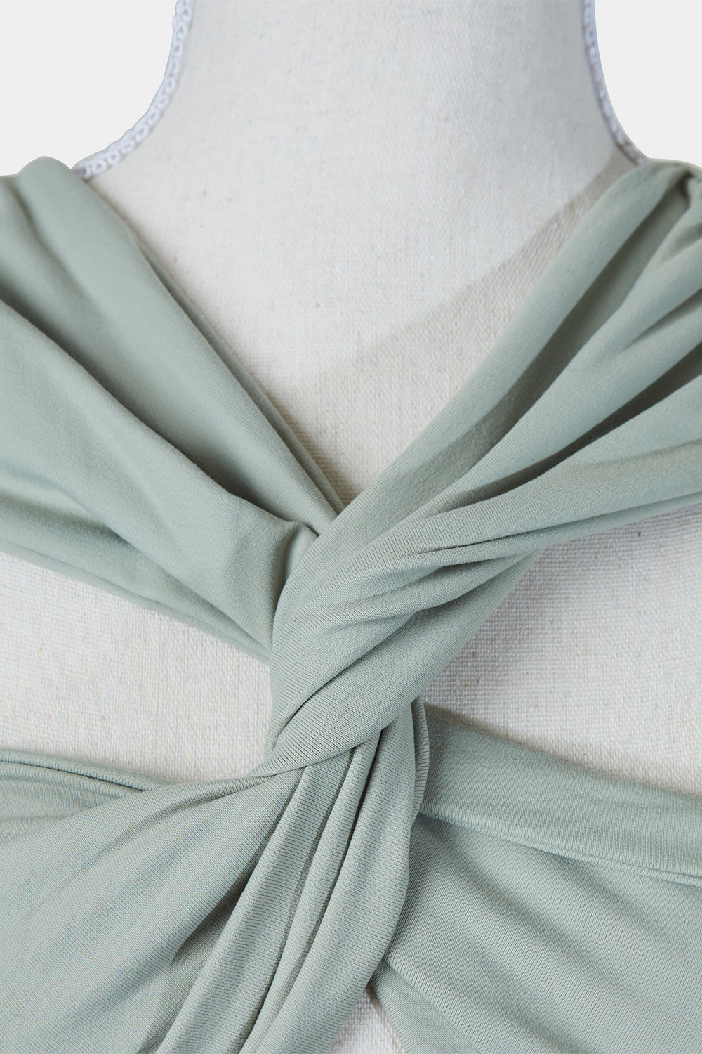 LIONESS Light Khaki Knot Detail Long Sleeve Dress