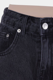 Neon Hart Black Distressed High Waist Relaxed Jeans