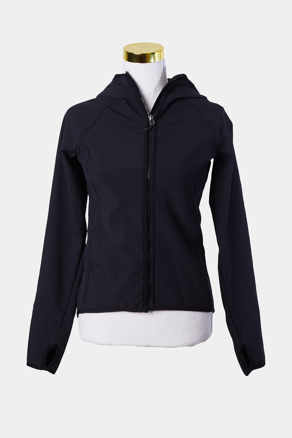 H&m Sport Black Zip Up Hooded Jacket