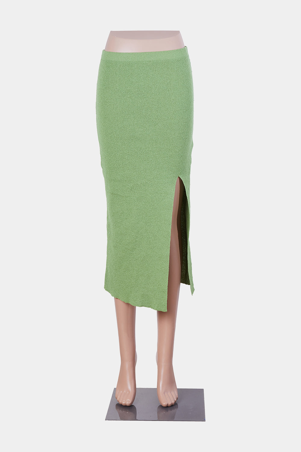 Cotton On Green High Waisted Knit Midi Skirt