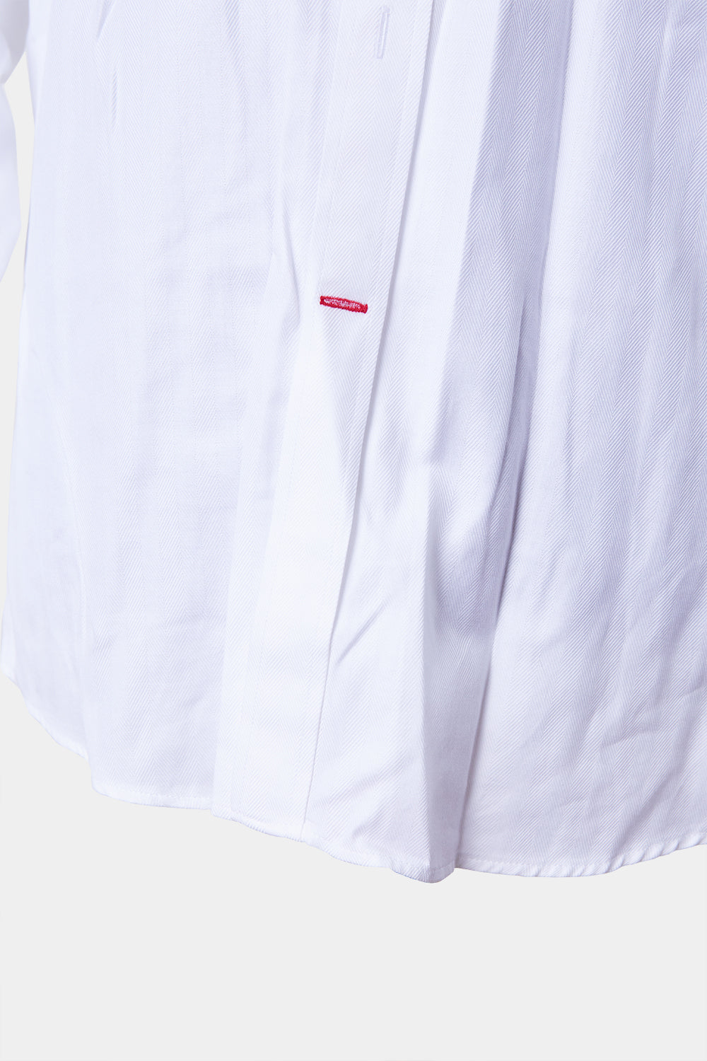 Bell And Barnett White Textured Tailored Fit Button Down Shirt