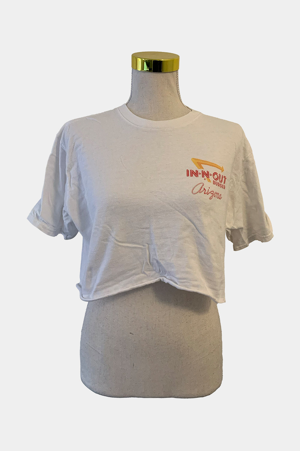 In N Out White Slogan T-Shirt