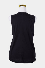 JAGGAD Black Logo Print Sleeveless Tank
