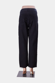 MNG Black High Waisted Button Fly Mom Jeans