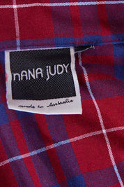 Nana Judy Red Plaid Button Down Shirt