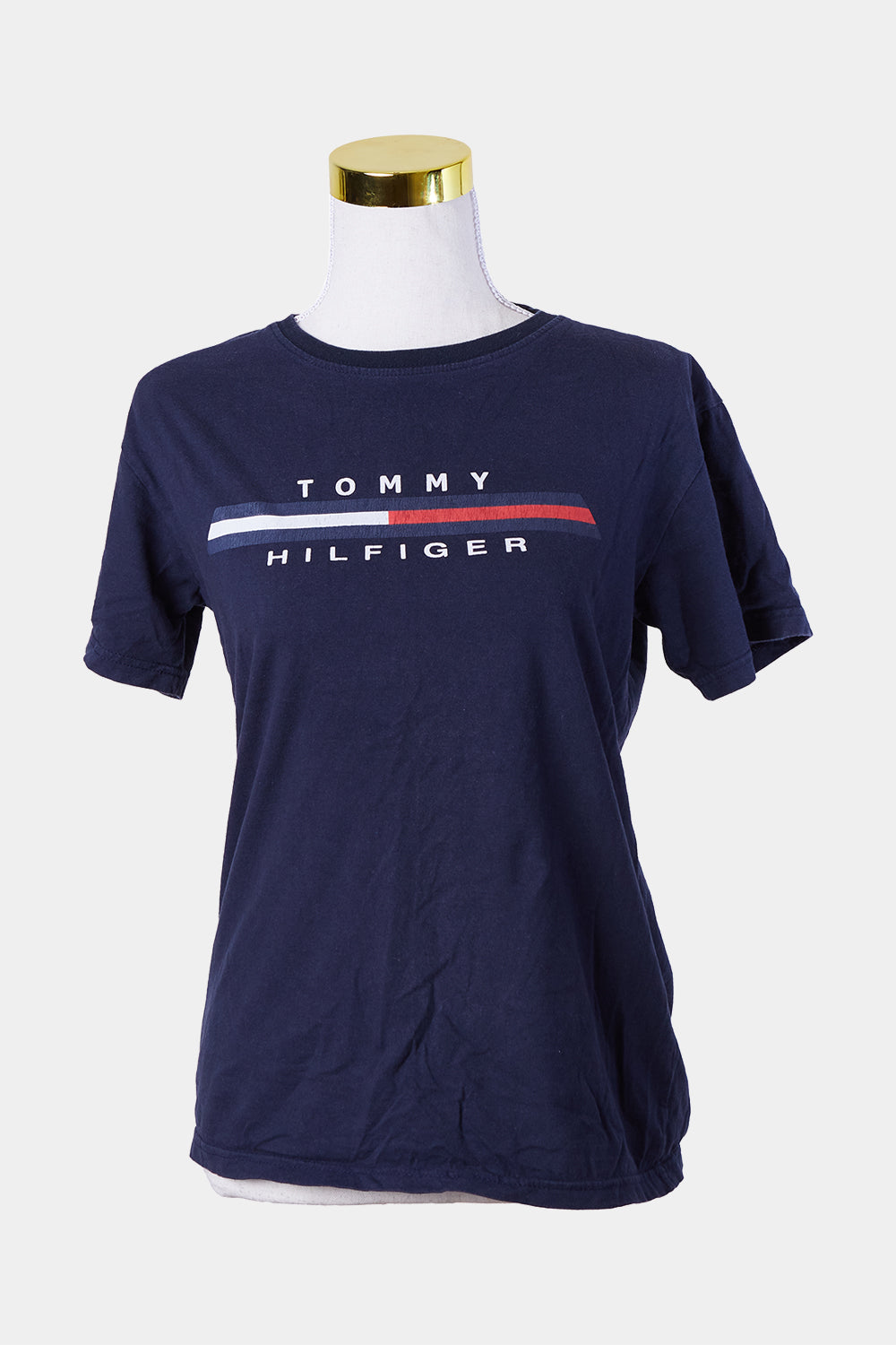 Tommy Hilfiger Navy Logo Print T Shirt