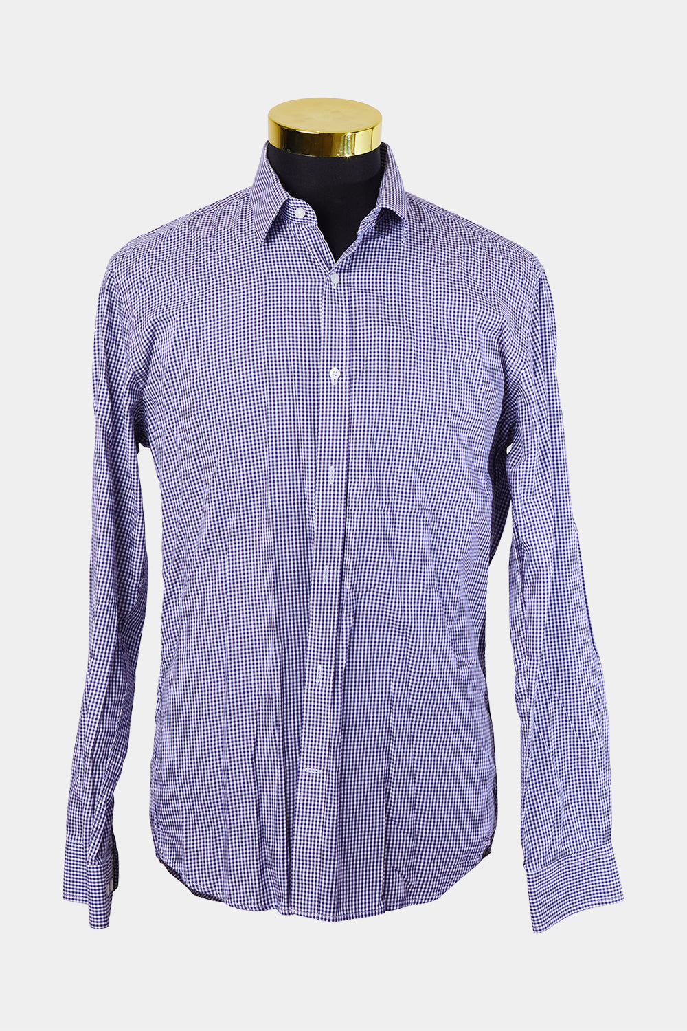 Bell And Barnett Navy and White Tailored Fit Button Down Shirt