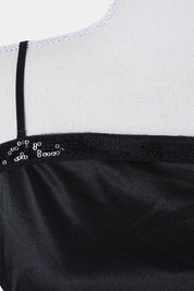 INED Black Sequin Trim Camisole