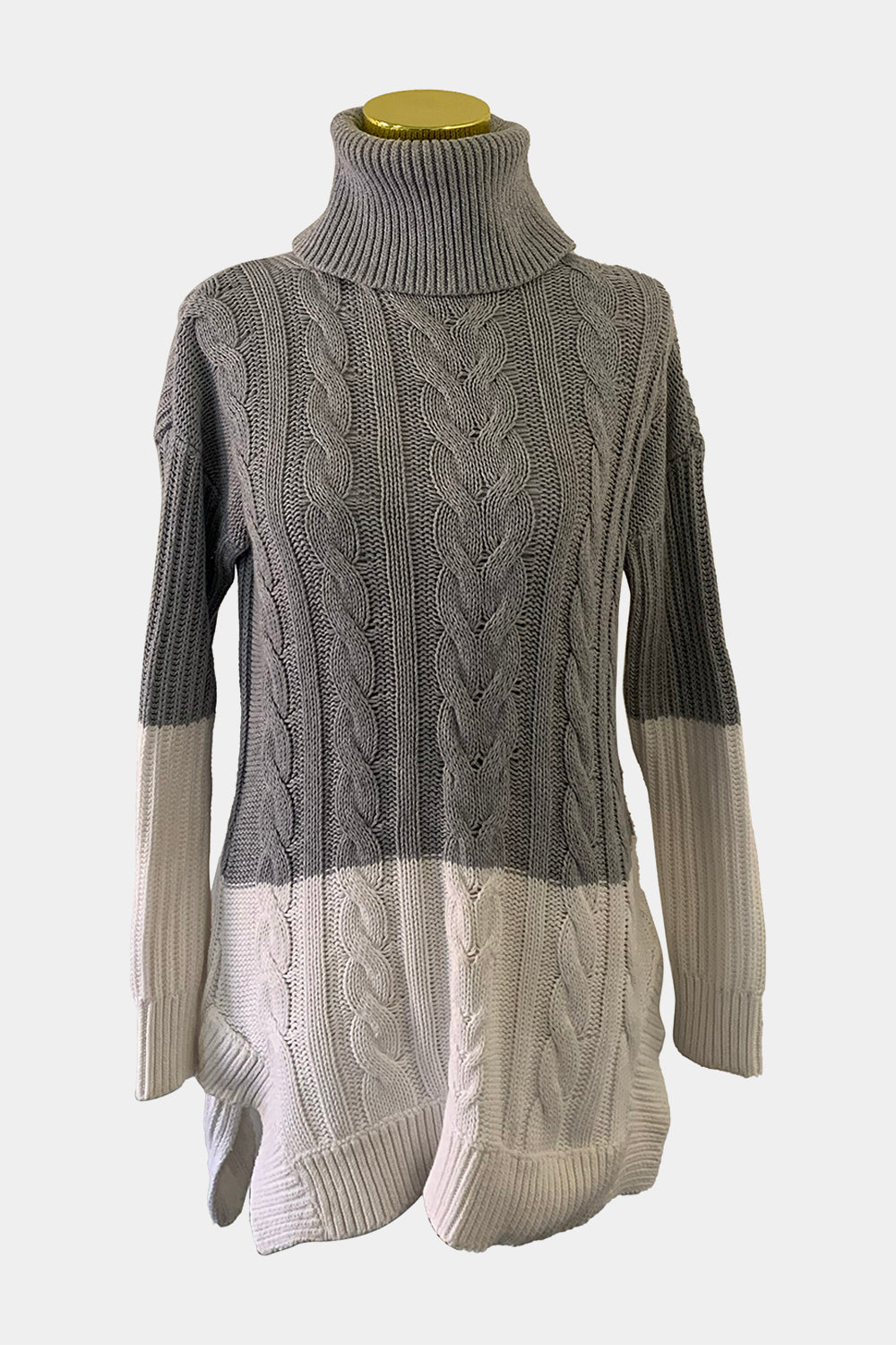Seed Heritage  Grey And White Jumper