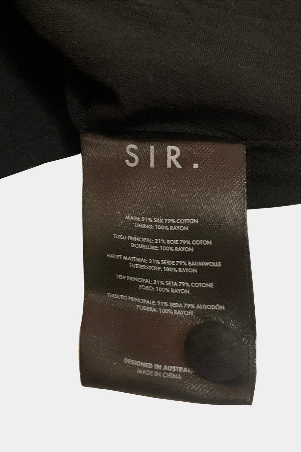 Sir The Label Black Dress