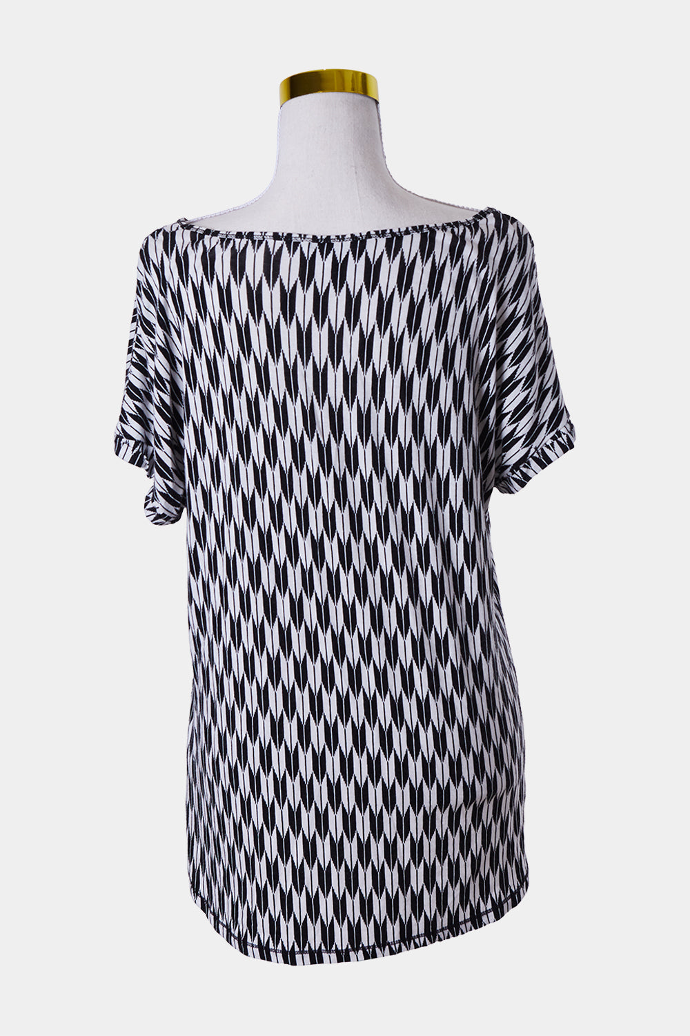 ZARA Black and White Print Loose T Shirt