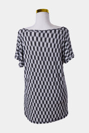 ZARA Black and White Print Loose T Shirt