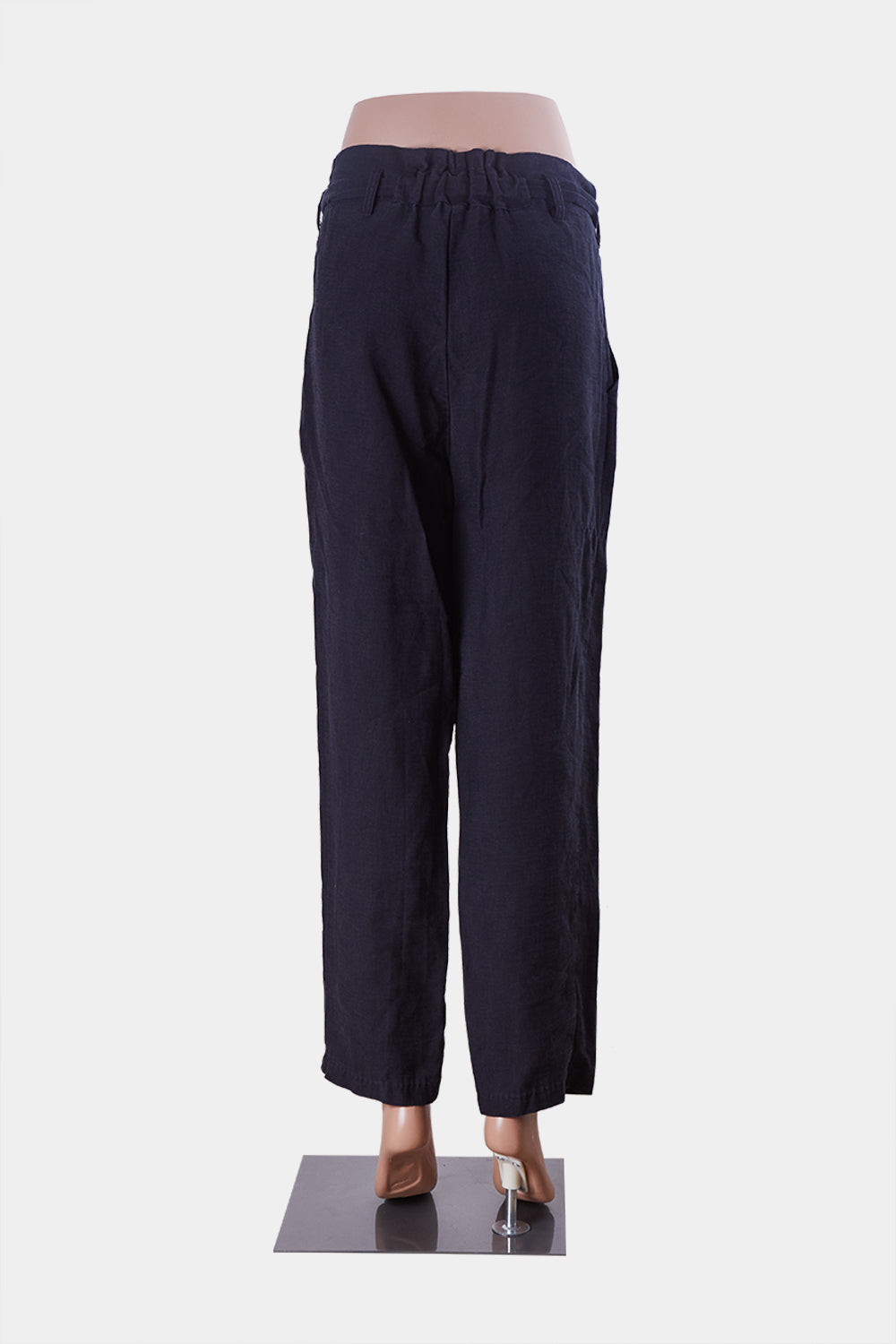 Bec + Bridge Navy High Waisted Paperbag Pants