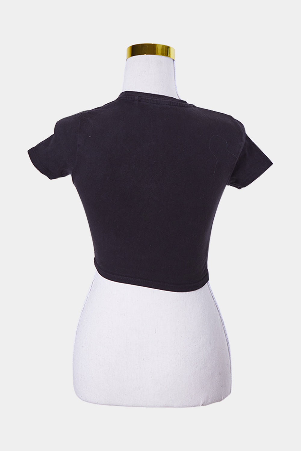 FACTORIE Black Iowa Print Crop T Shirt