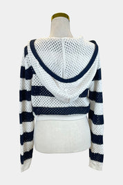 ZARA Stripe Hooded Sweater