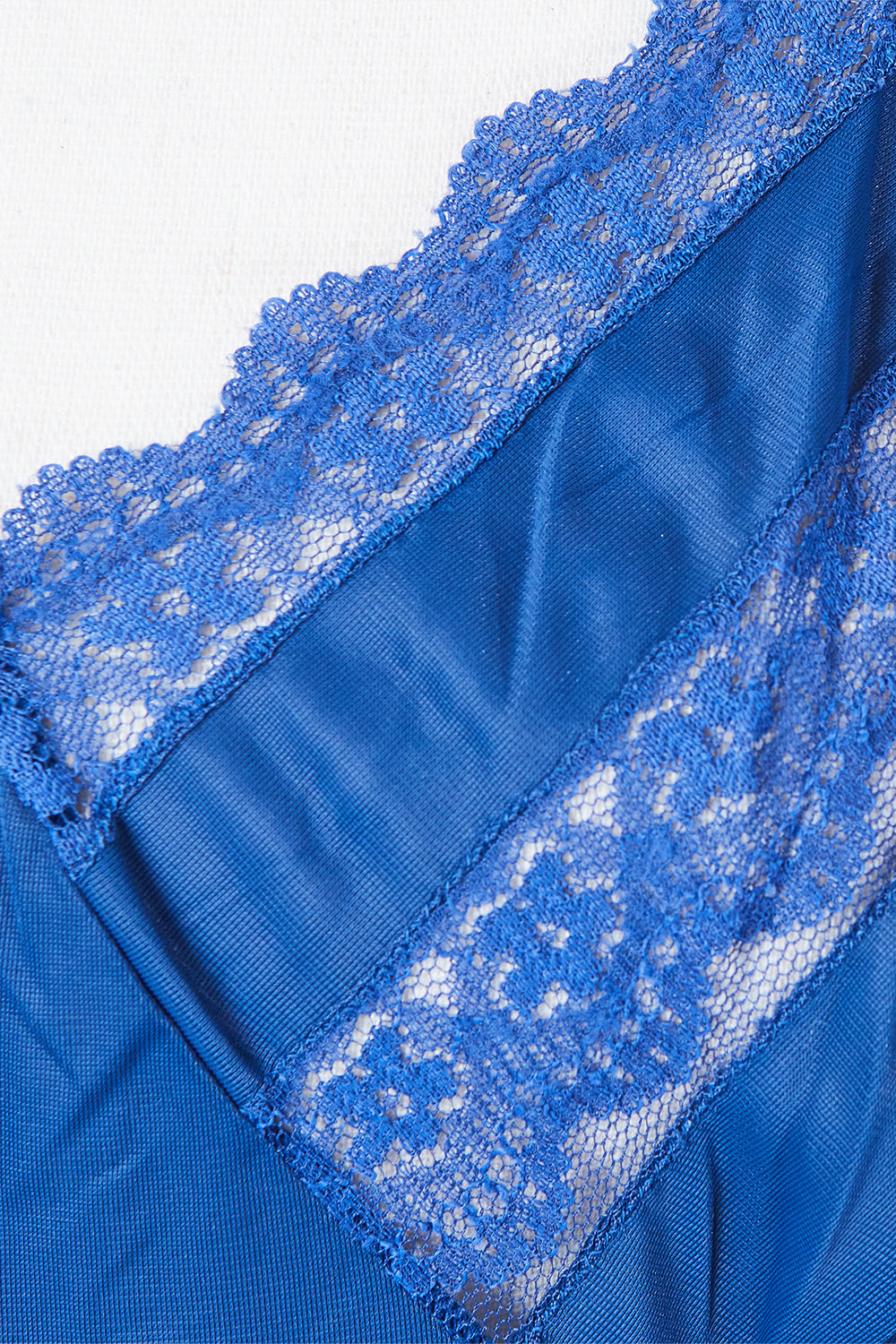 Assorted Brands Blue Lace Detail Slip Dress
