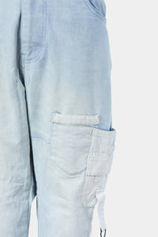 New Slaves Light Wash Cargo Jeans