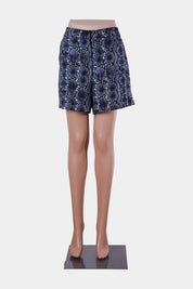 H&M Blue Snakeskin Dress Shorts