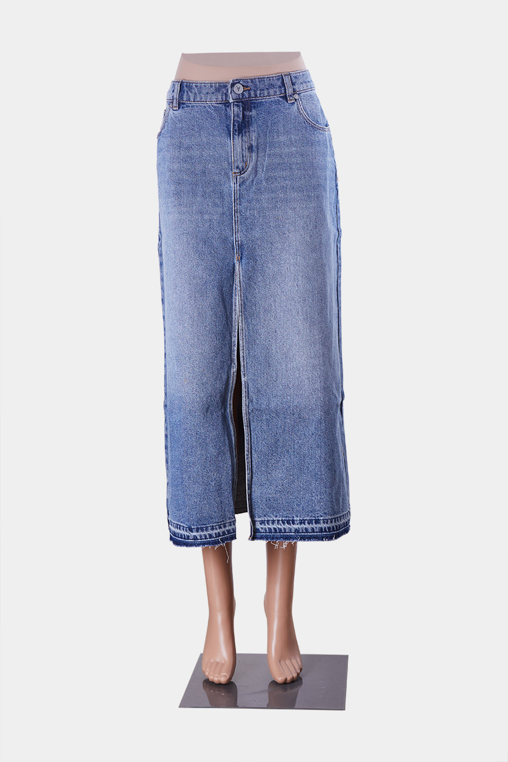 Abrand Jeans Blue Denim Maxi Skirt
