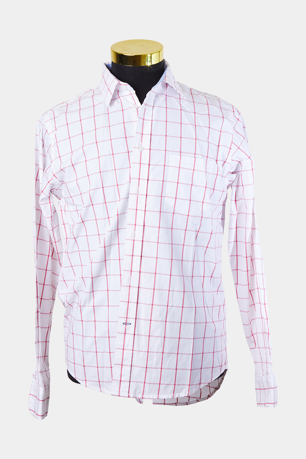 DUCHAMP Red and White Button Down Shirt
