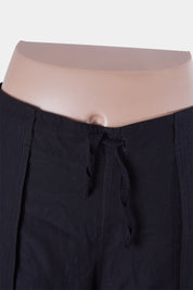 STRIP Black Tie Front Relaxed Trouser