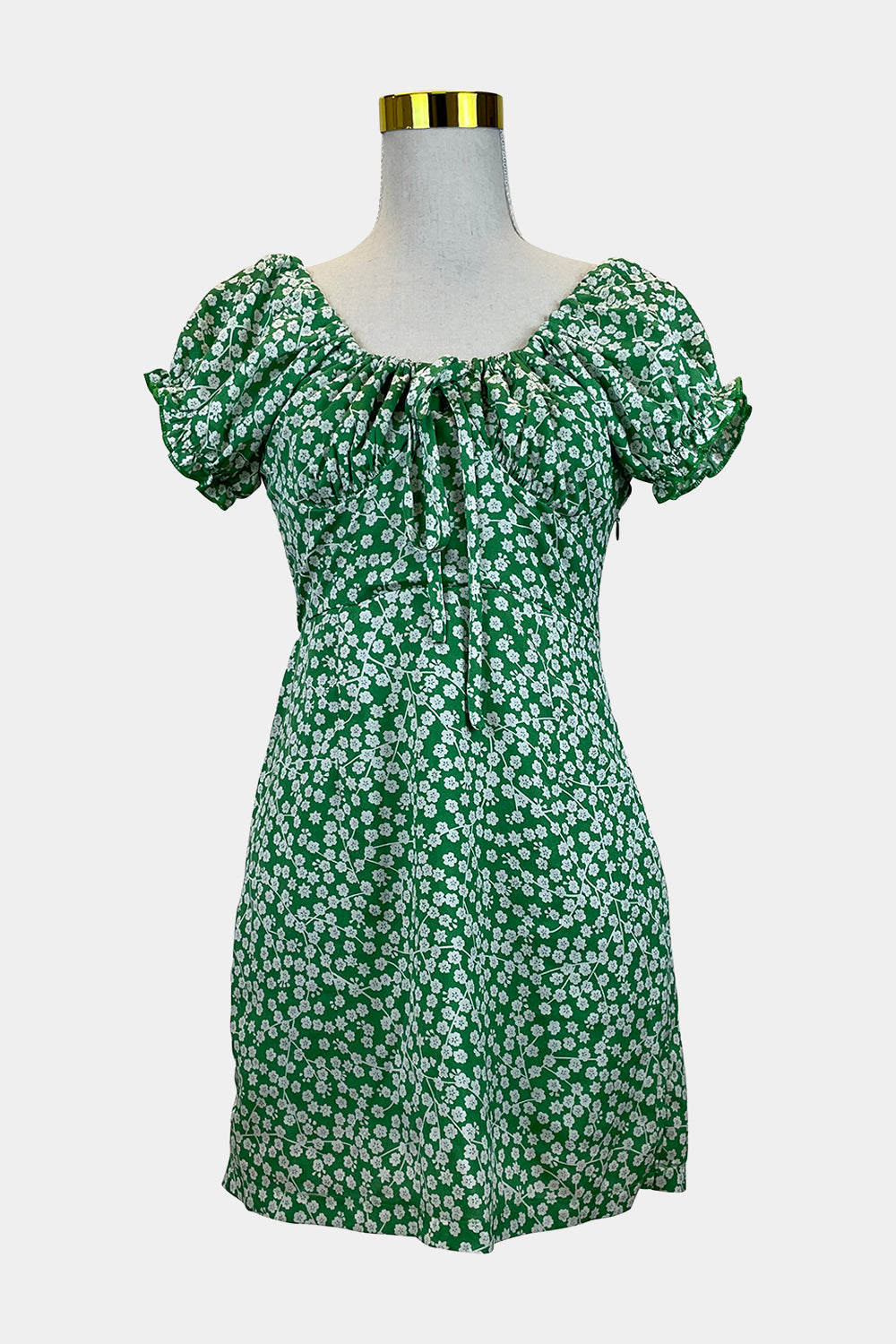 SHAREEN Green Floral Dress