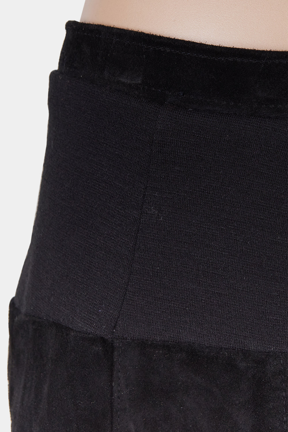 Brand Uknown Black Suede A Line Skirt