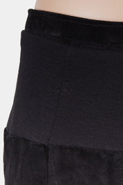 Brand Uknown Black Suede A Line Skirt