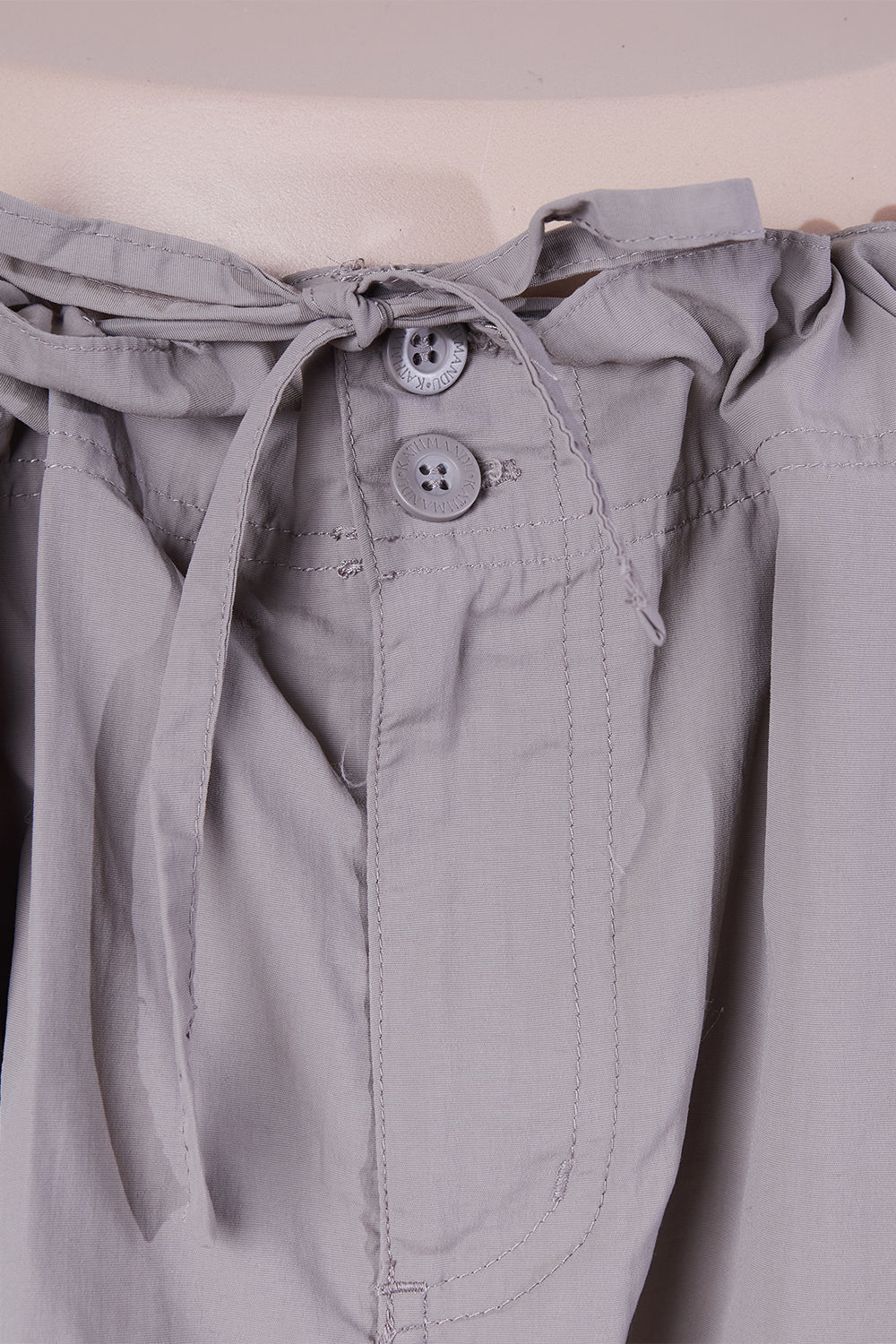 KATHMANDU Brown Drawstring Midi Skirt