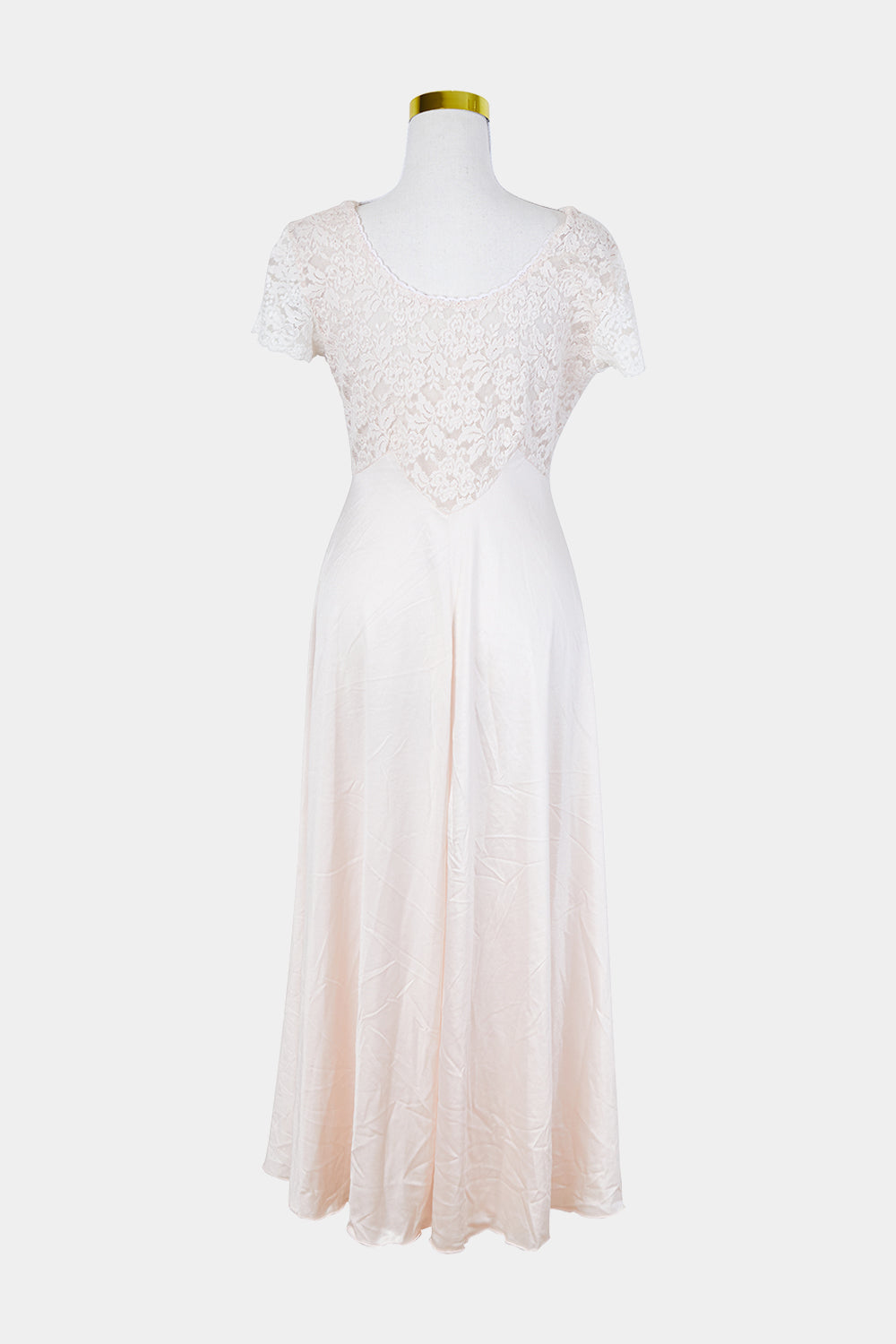 Assorted Brands Pale Pink Lace Detail Gown