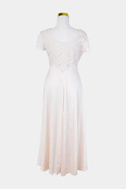 Assorted Brands Pale Pink Lace Detail Gown