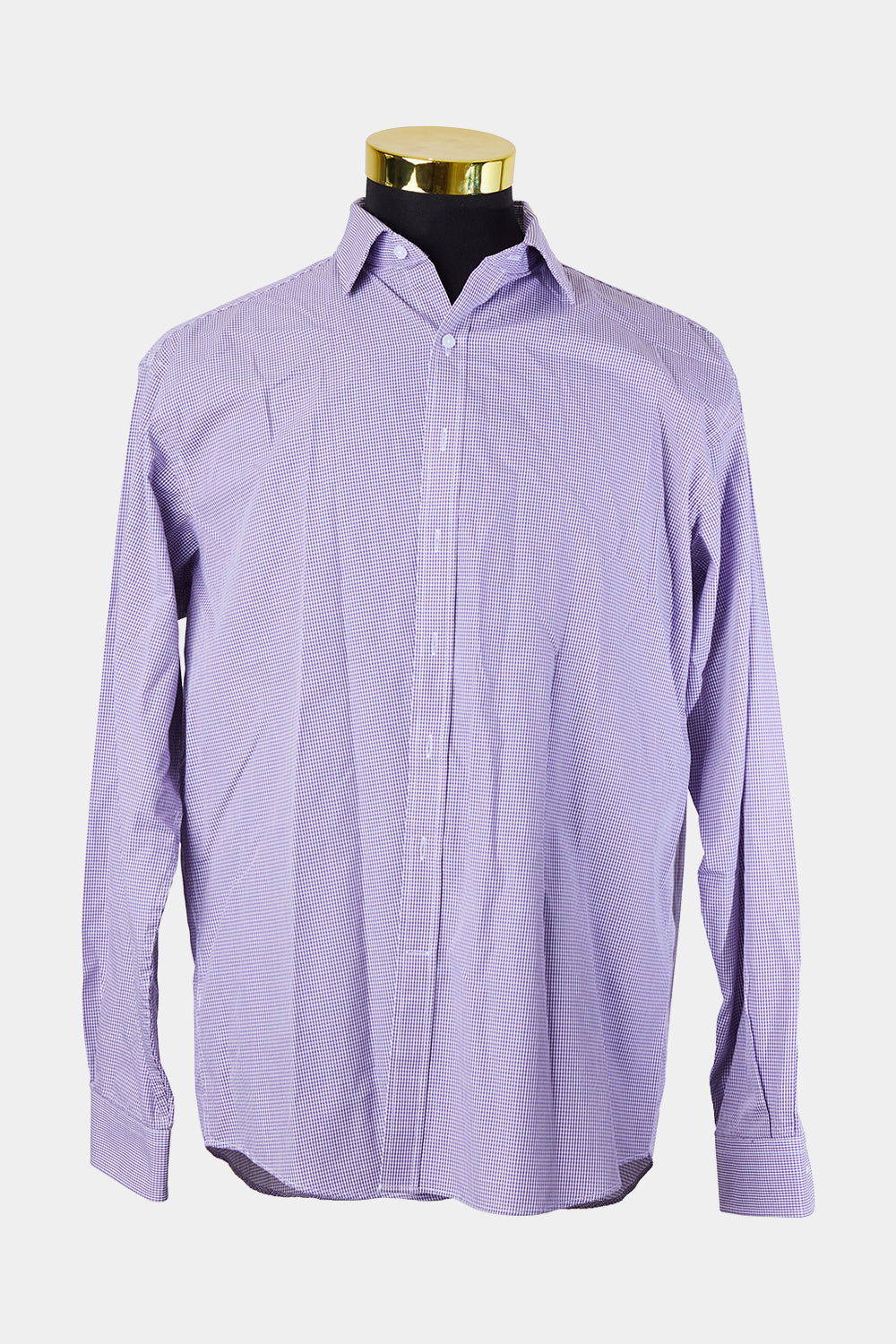 Van Heusen Purple and White Euro Tailored Fit Button Down Shirt