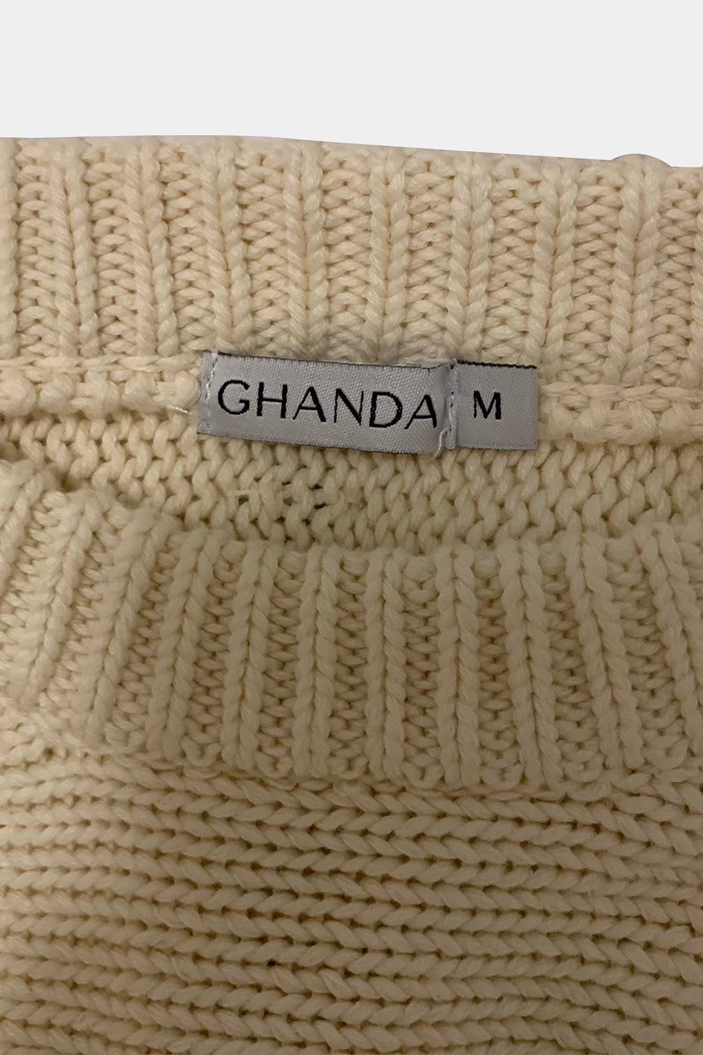 GHANDA Cream Sweater