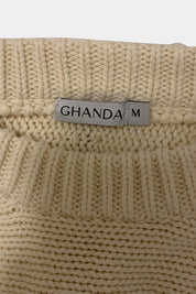 GHANDA Cream Sweater
