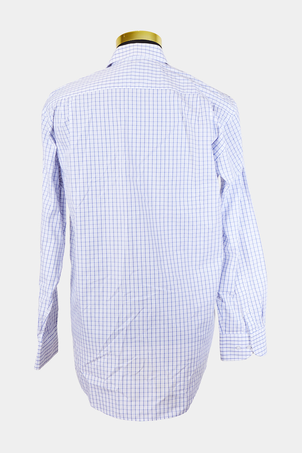 Van Heusen White and Blue Classic Fit Button Down Shirt