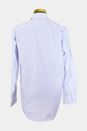 Van Heusen White and Blue Classic Fit Button Down Shirt