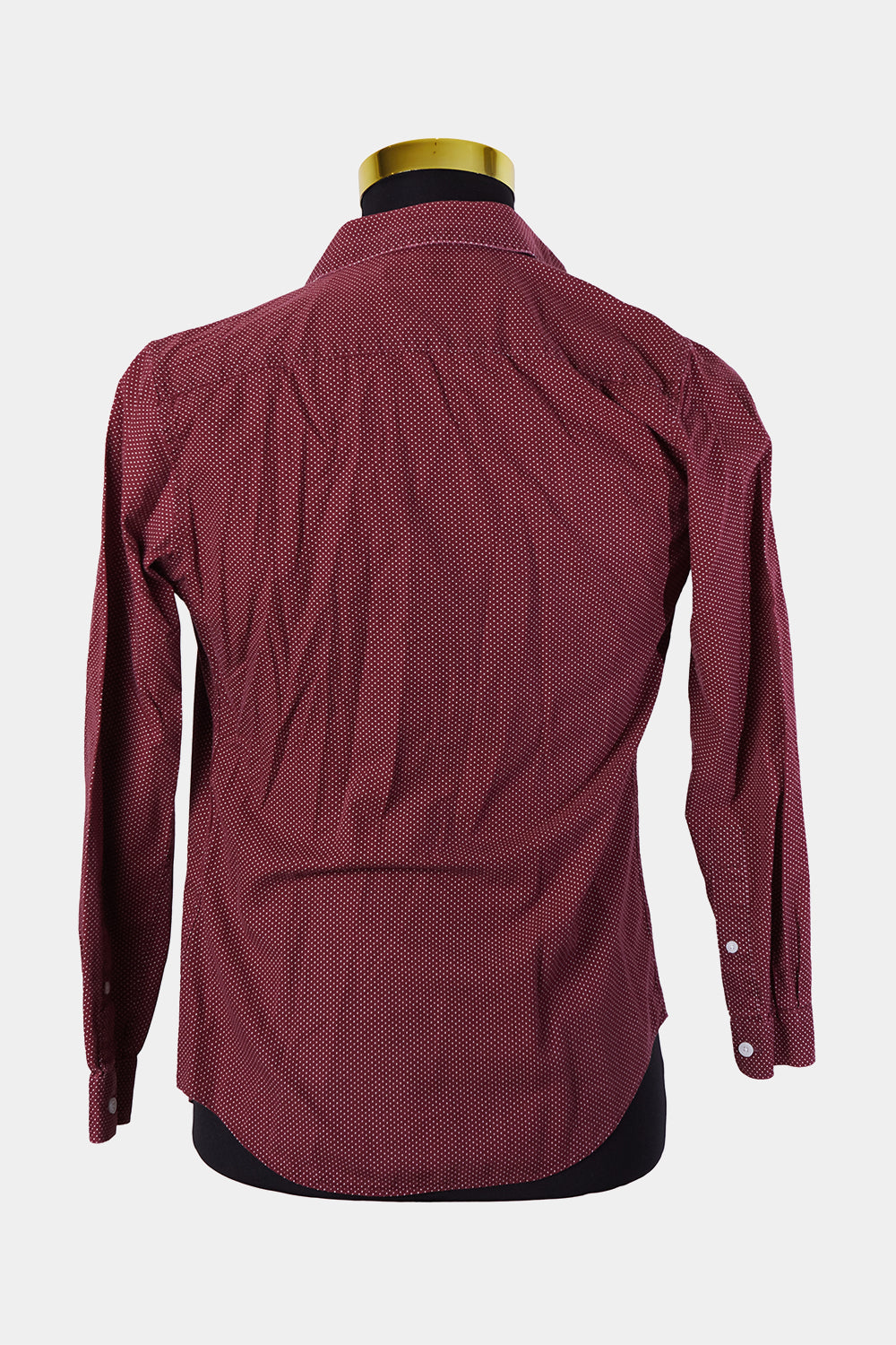 Jack London Burgundy and White Spot Button Down Shirt