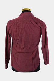 Jack London Burgundy and White Spot Button Down Shirt