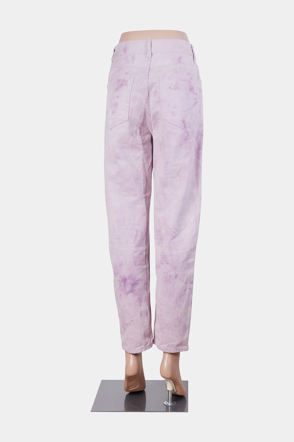 ZARA Pink Tie Dye High Waisted Mom Jeans