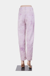 ZARA Pink Tie Dye High Waisted Mom Jeans
