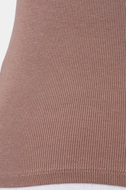 Cotton On Brown Ribbed Fitted T Shirt