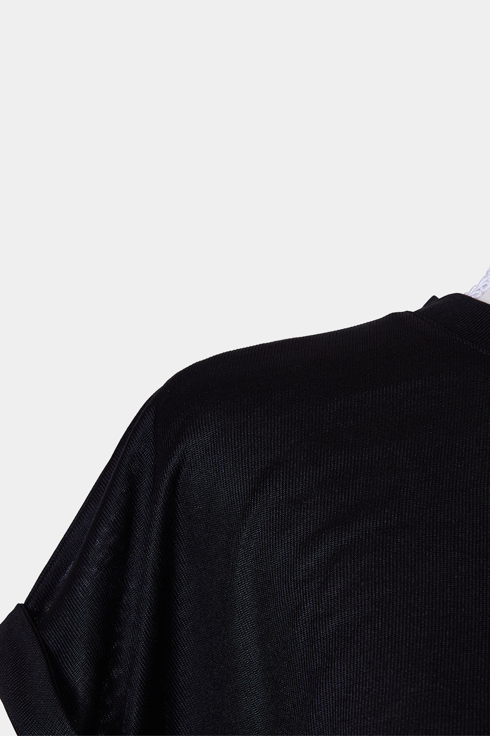 DECJUBA Black Slinky Sheer T Shirt