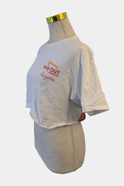 In N Out White Slogan T-Shirt