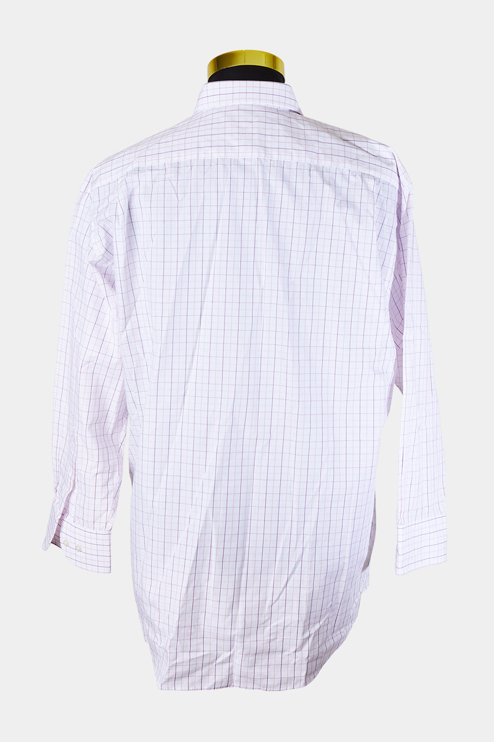 Van Heusen White Pink Purple Pattern Button Down Shirt